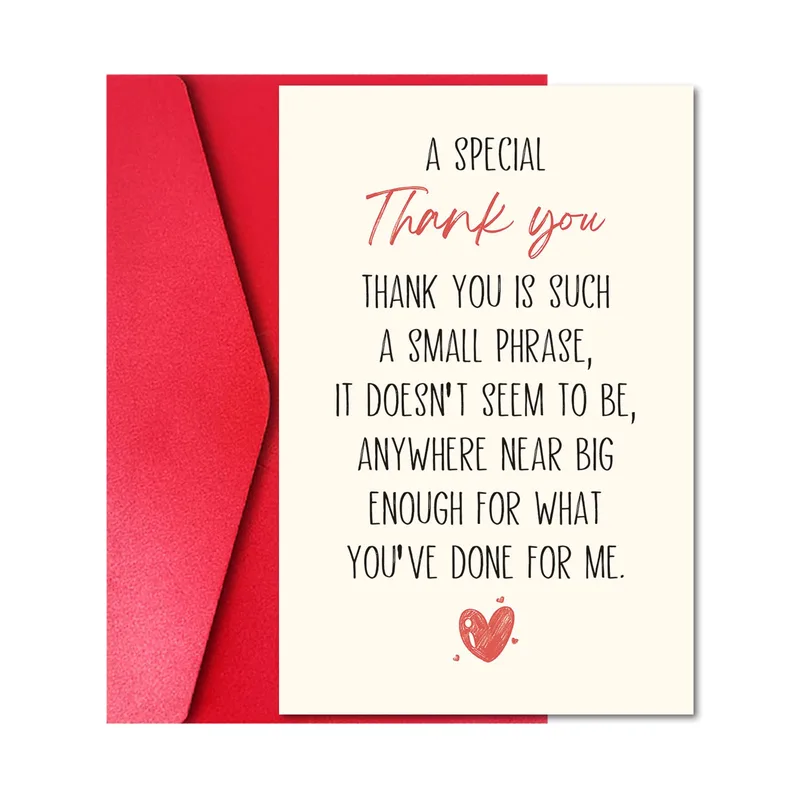 Thank You Message Card: A Heartfelt Note of Thanks