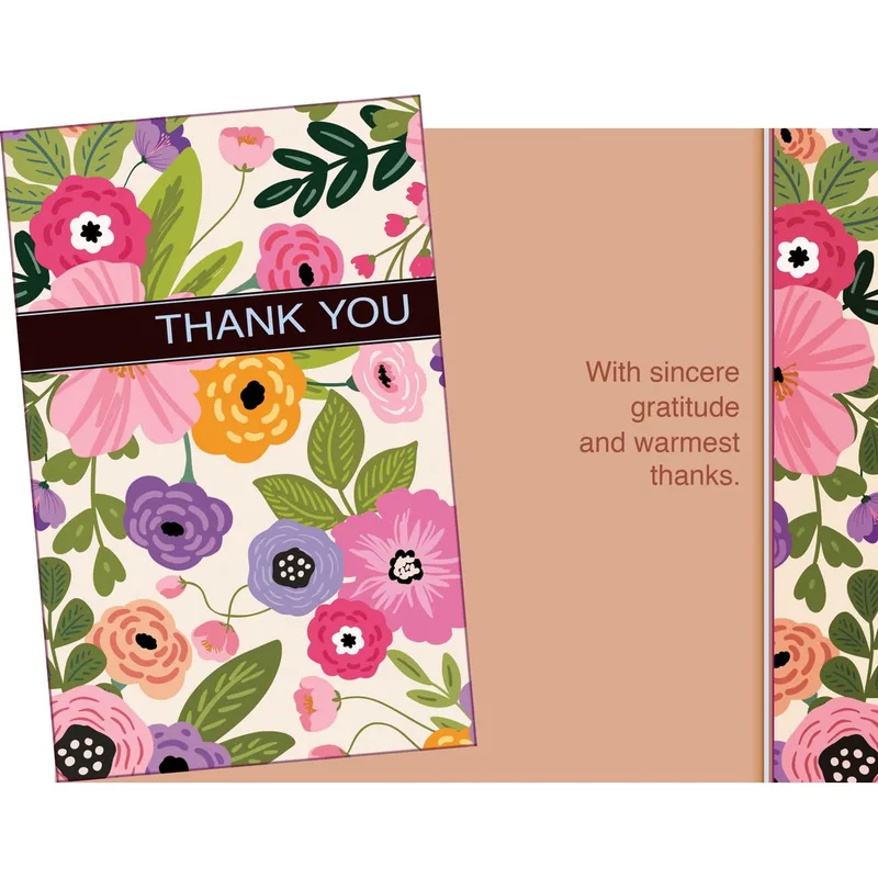 Pink Flower Thank You Card for Someone Special