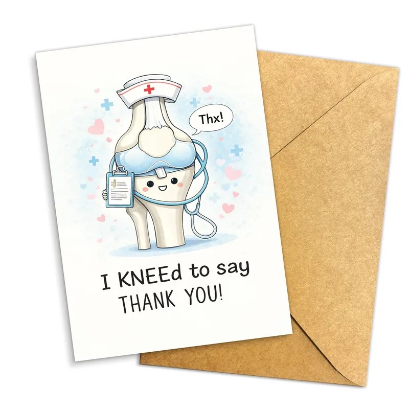 I KNEEd To Say Thank Card for a Nurse You Love