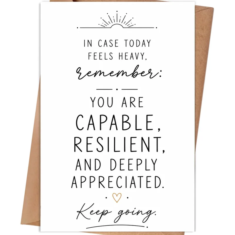 Feels Heavy Card: A Gentle Reminder to Keep Going