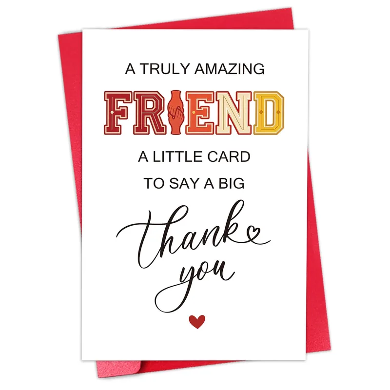 A Truly Amazing Friend Card for Saying Thank You