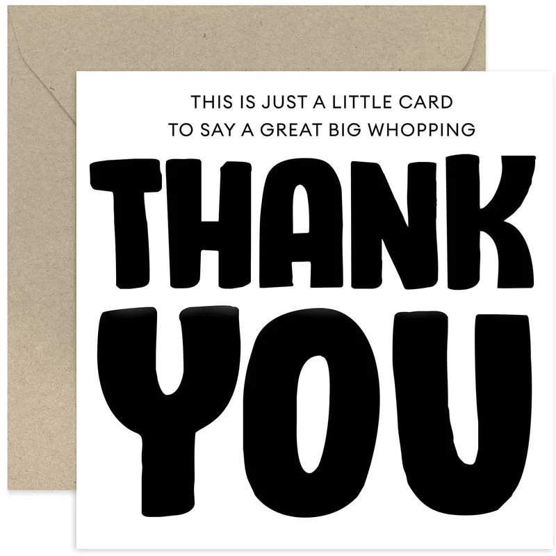 Whopping Thank You Card for Nurses and Mentors