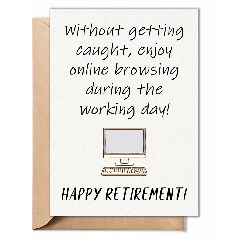 Retirement Internet Browsing Card: A Funny Farewell for a Retiree