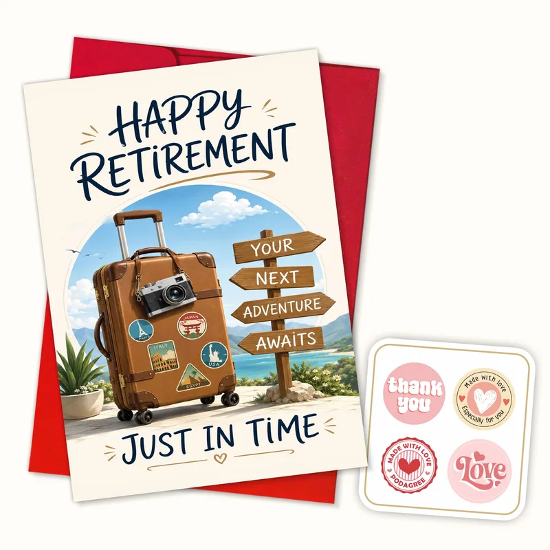 Retired Adventure Card: Happy Retirement, Travel Edition