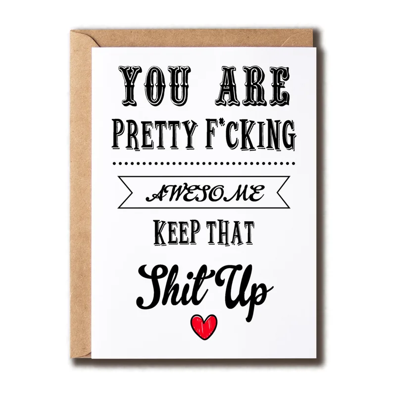 Keep That Up Card: A Bold Little Pep Talk on Paper