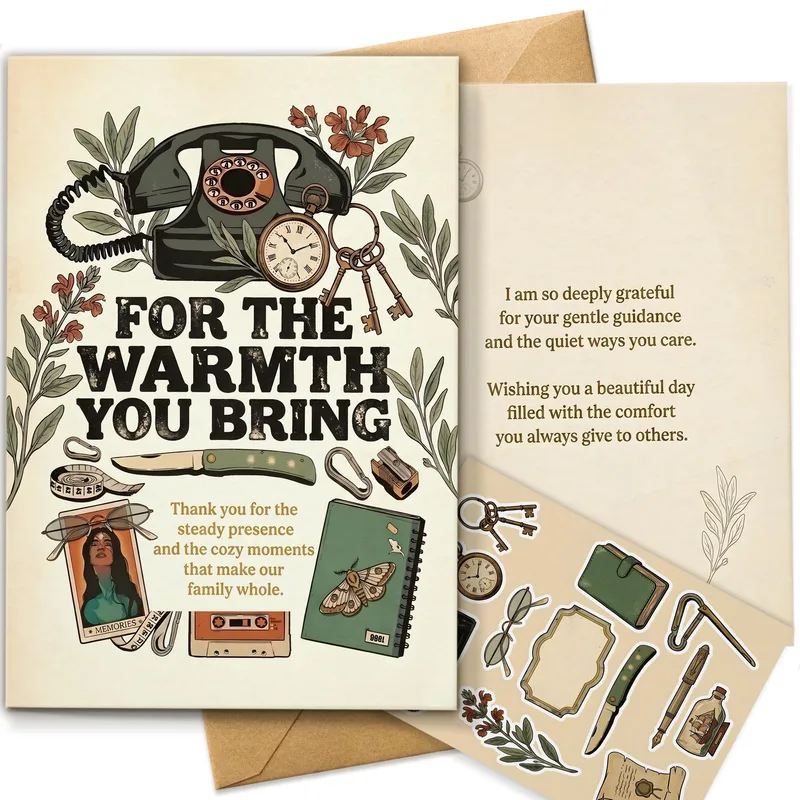 Warmth Thank You Card for Your Gentle Heart and Steady Care
