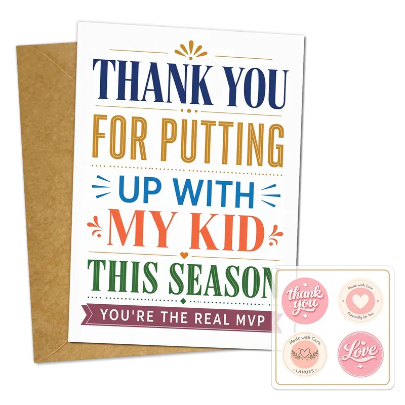 Real MVP Thank You Card for Coaches and Helpers