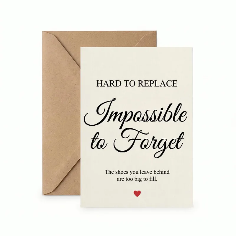Hard to Replace Card for a Retiring Coworker or Friend