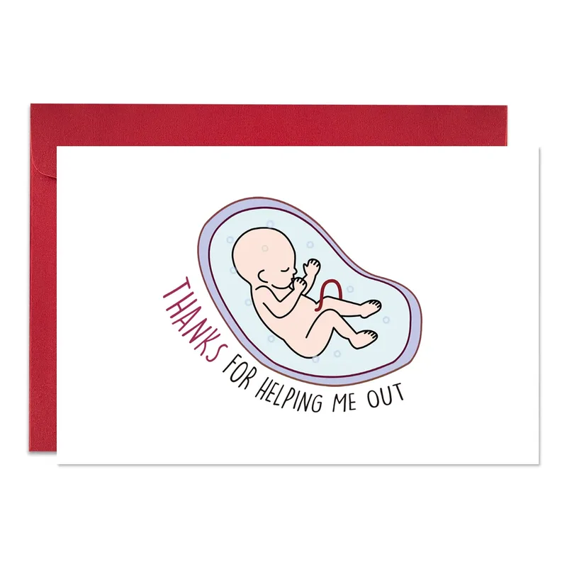 Pregnancy Thank You Card for Midwife and Nurse Appreciation