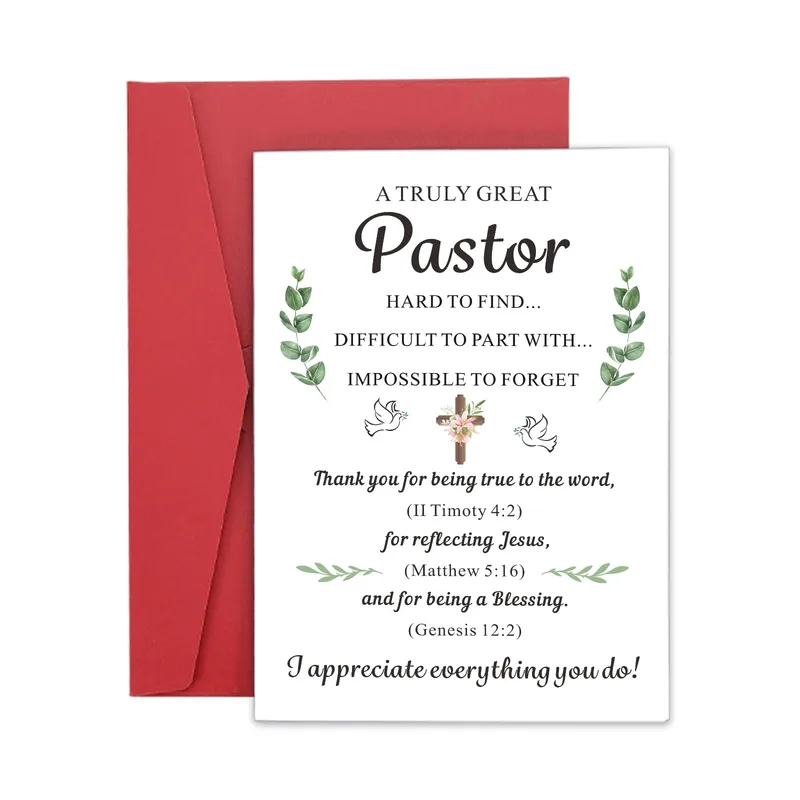 A Truly Great Pastor Card for Spiritual Leaders