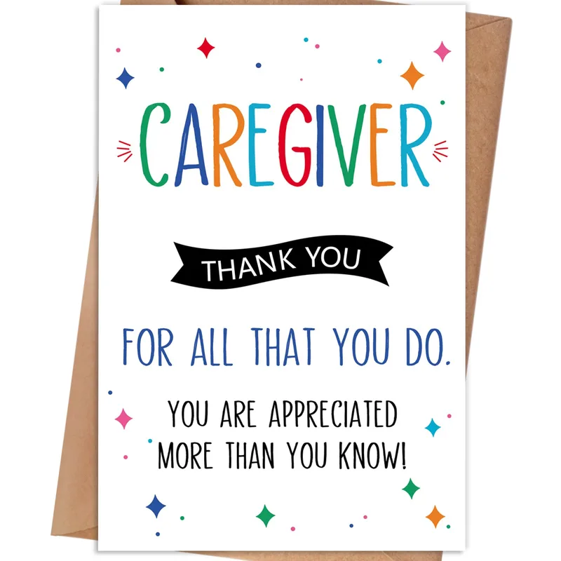 Appreciation for Caregivers Card Celebrating Their Daily Efforts