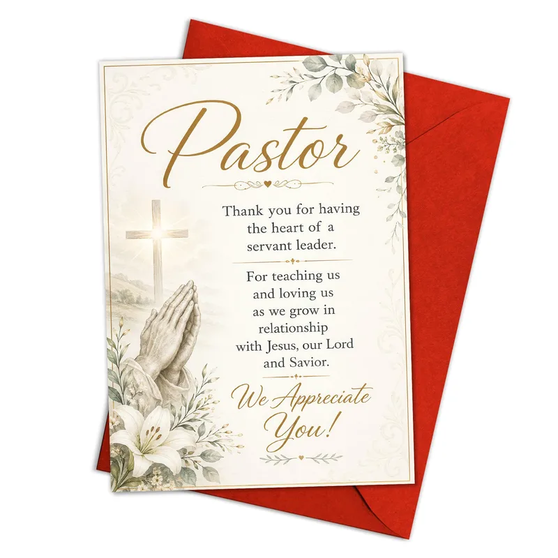 Pastor Thank You for having Card: A Servant Leader Tribute