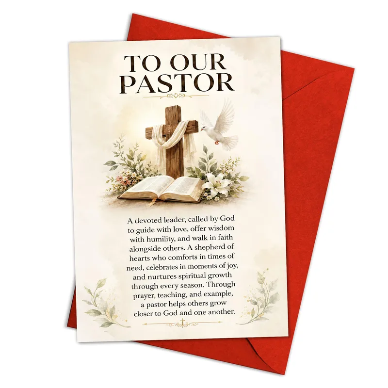 To Our Pastor A devoted Card for Spiritual Leadership