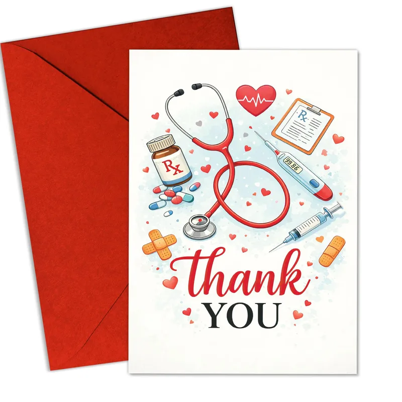 Thank You Medical Supplies Card for Healthcare Workers