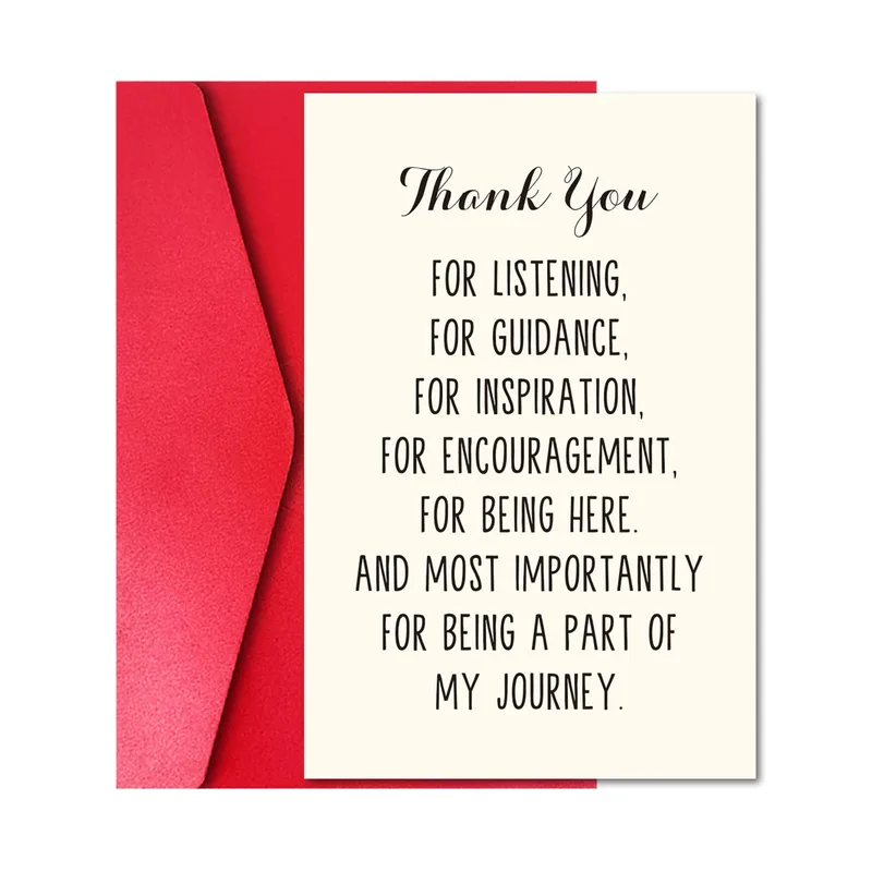 Thank You for Being Here Card for Mentor and Friend