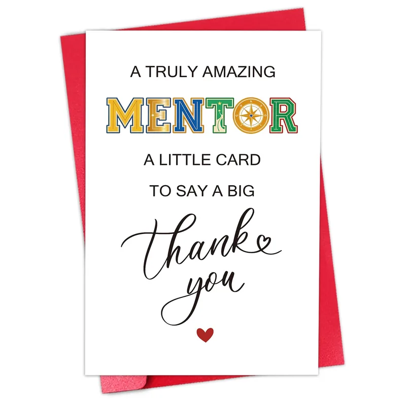 Amazing Mentor Card: A Truly Amazing Mentor Thank You Design