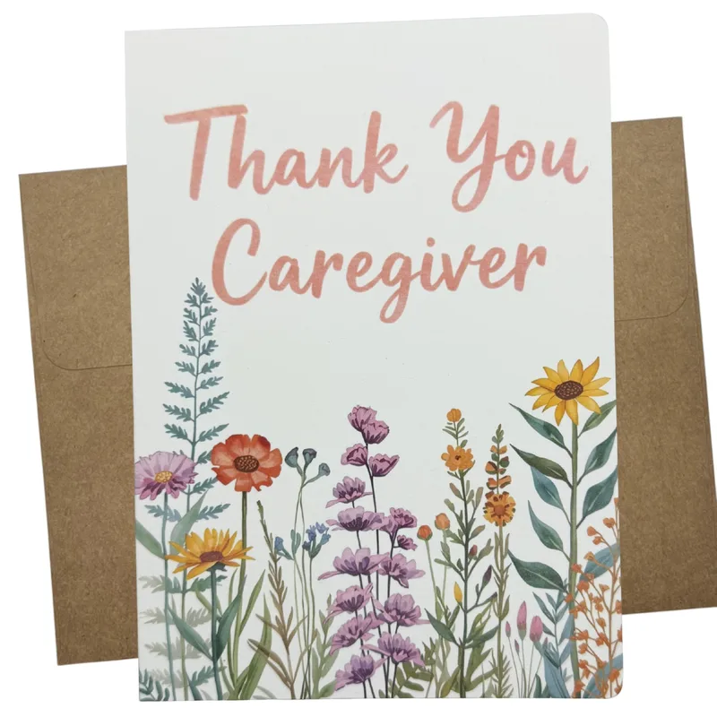 Wildflowers Thank You Card for Dedicated Nurses and Helpers