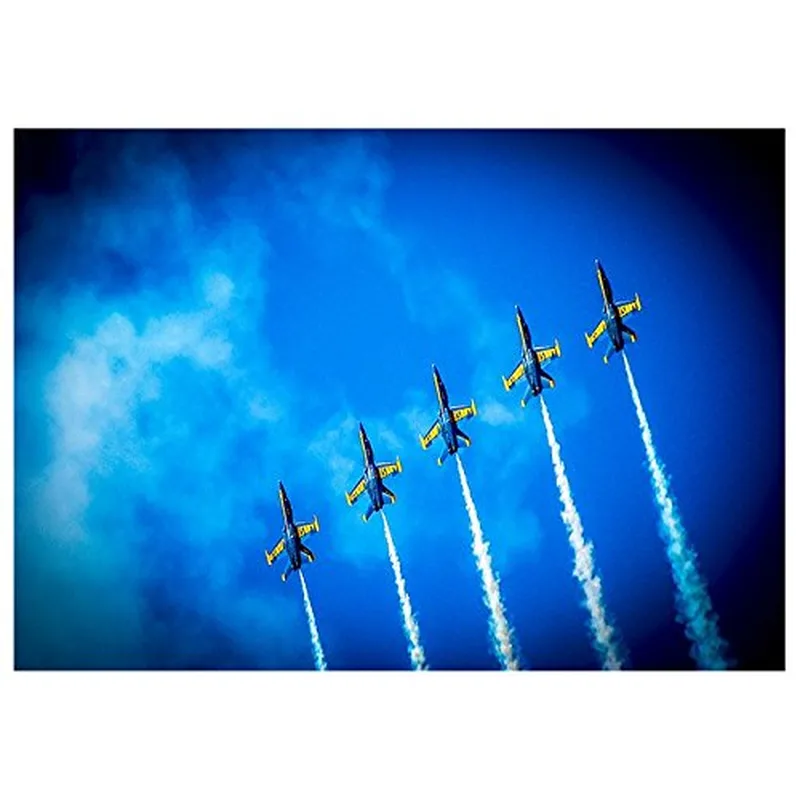 Blue Sky Jet Formation Card: A Tribute to Military Service