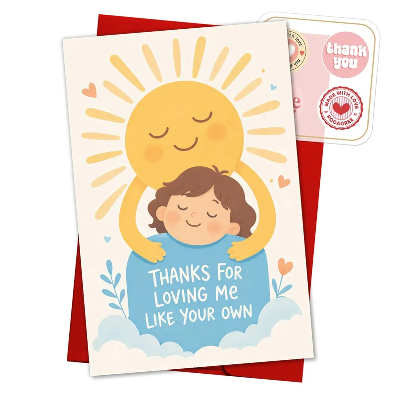Sunny Child Thank You Card for Adoptive Parents