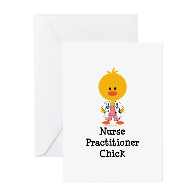 Chick Stethoscope Nurse Card: A Cute Design for Nurse Practitioners