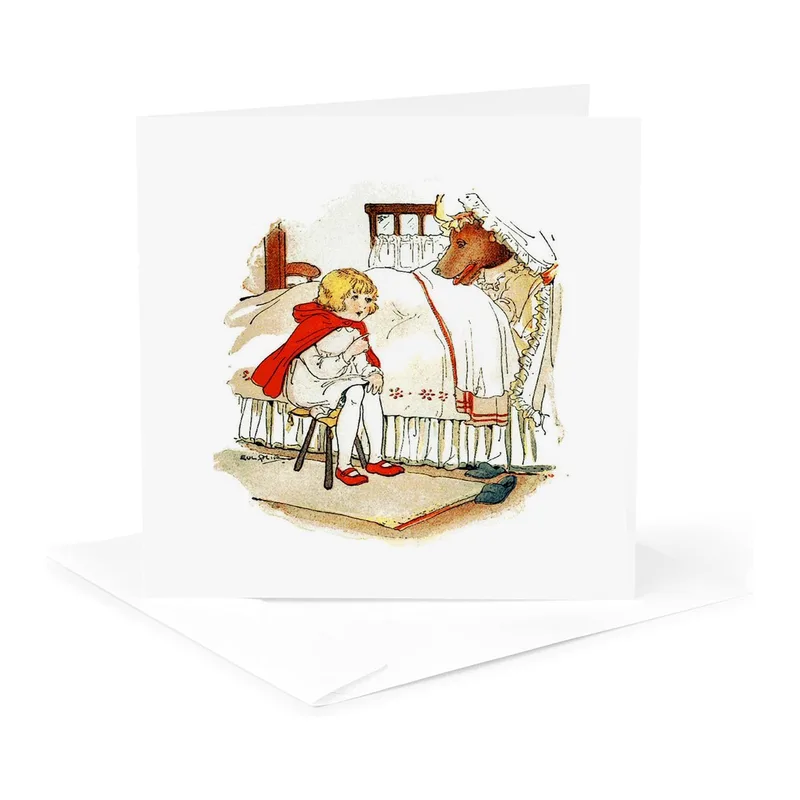 Watercolor Bedroom Fairytale Card