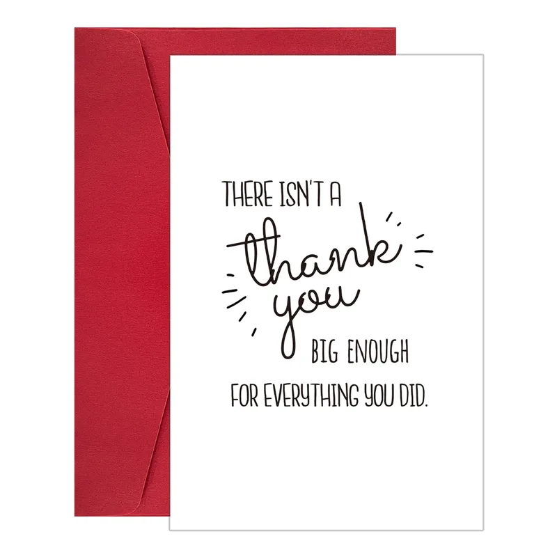 Thanks for Everything Card: A Thank You That Says It All