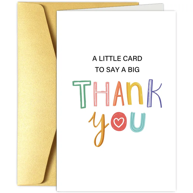 Colorful Thank You Card: A Little Card, a Big Thanks