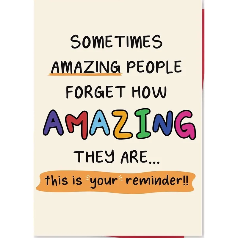 You Are Amazing Card: A Reminder for Someone Special