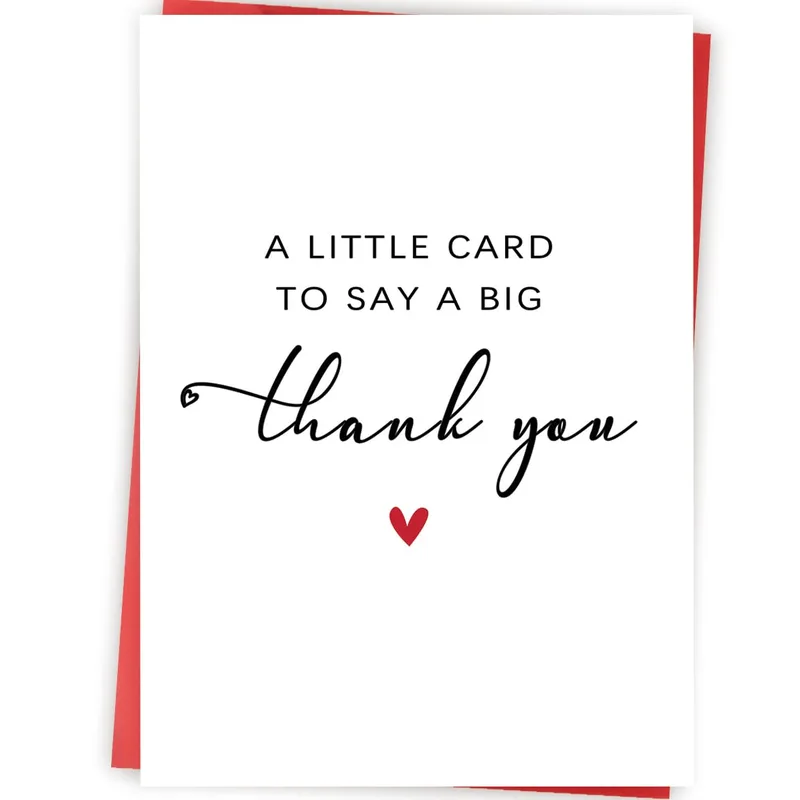 Little Big Thanks Card for a Teacher or Friend