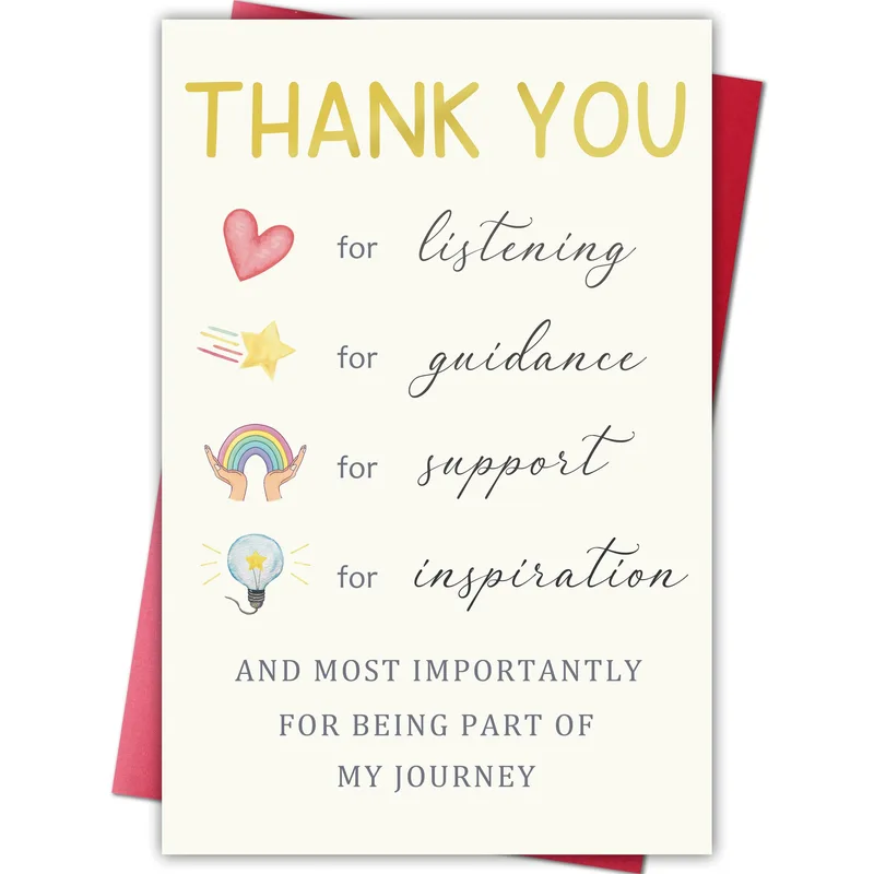 Mentor Appreciation Card: Thanks for Listening and Guiding