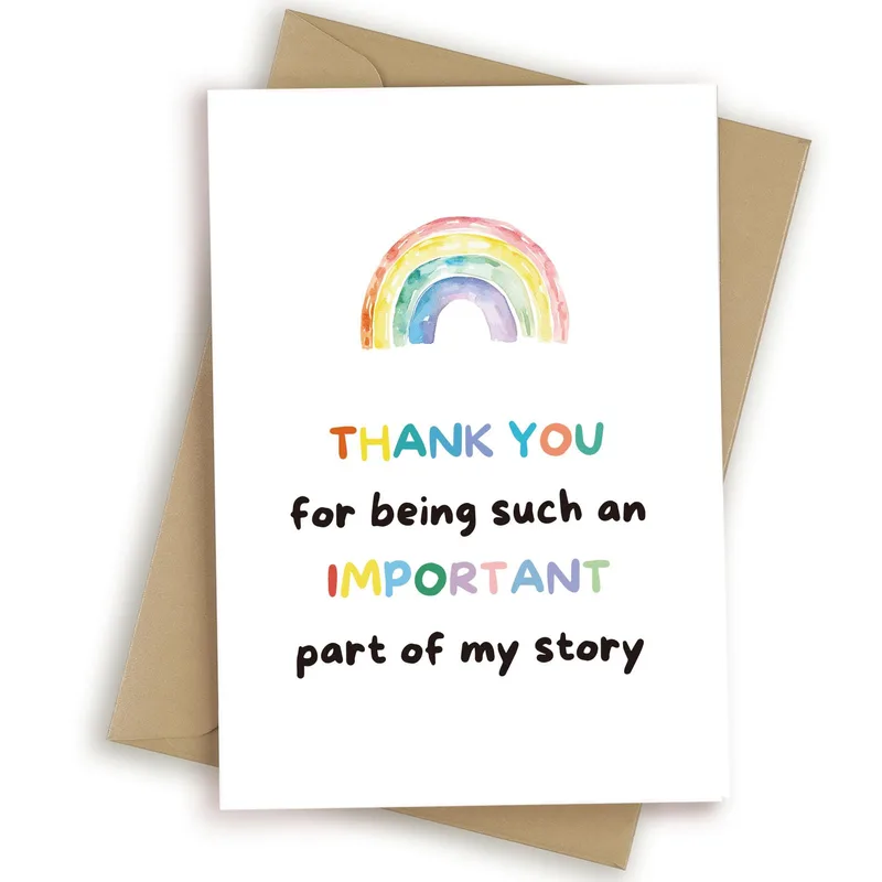 Important Part of My Story Card with a Rainbow Arch