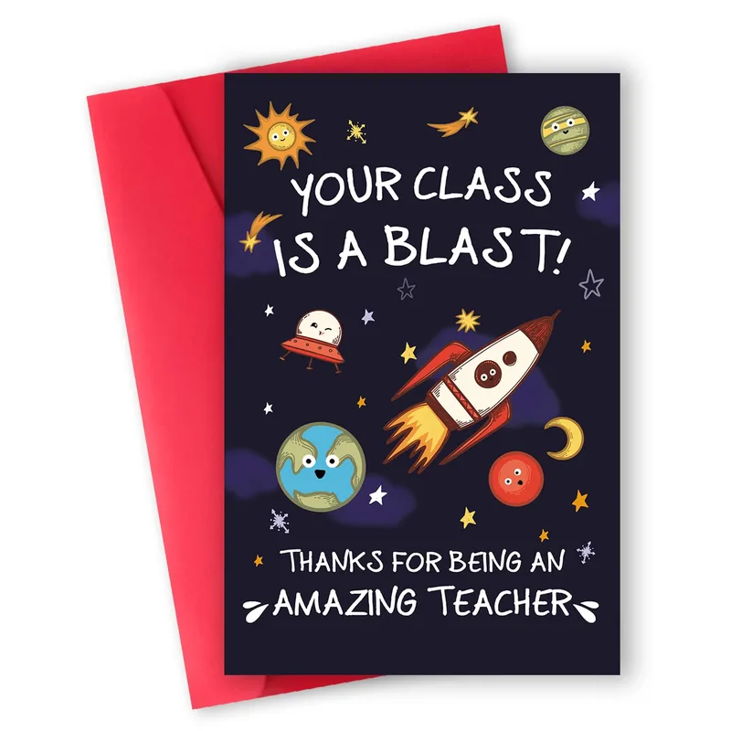 Class Is a Blast Card for Your Favorite Teacher