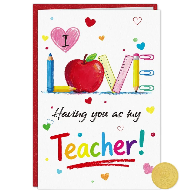 Favorite Teacher Card: A Love Note Built From School Supplies