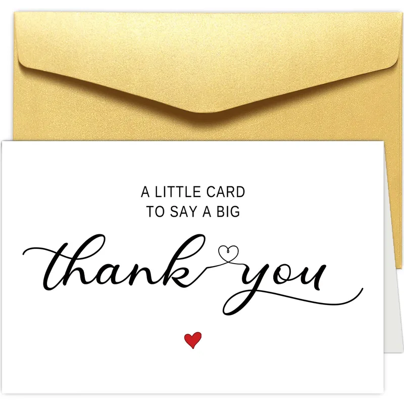 Minimalist Thank You Card for Gratitude Moments