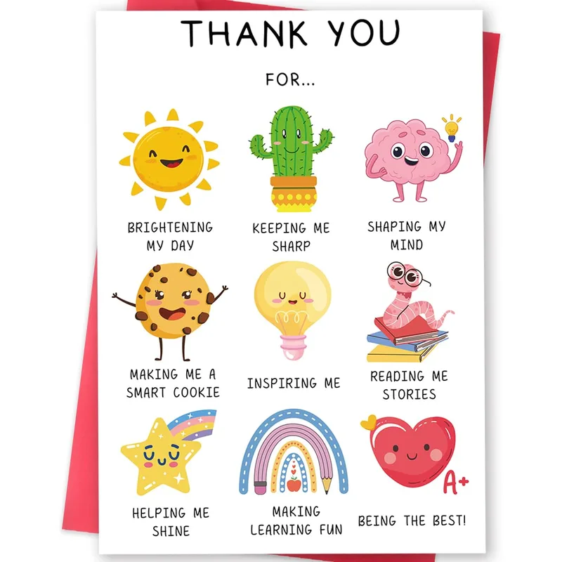 Thank You for Brightening Card: Nine Cheerful Reasons