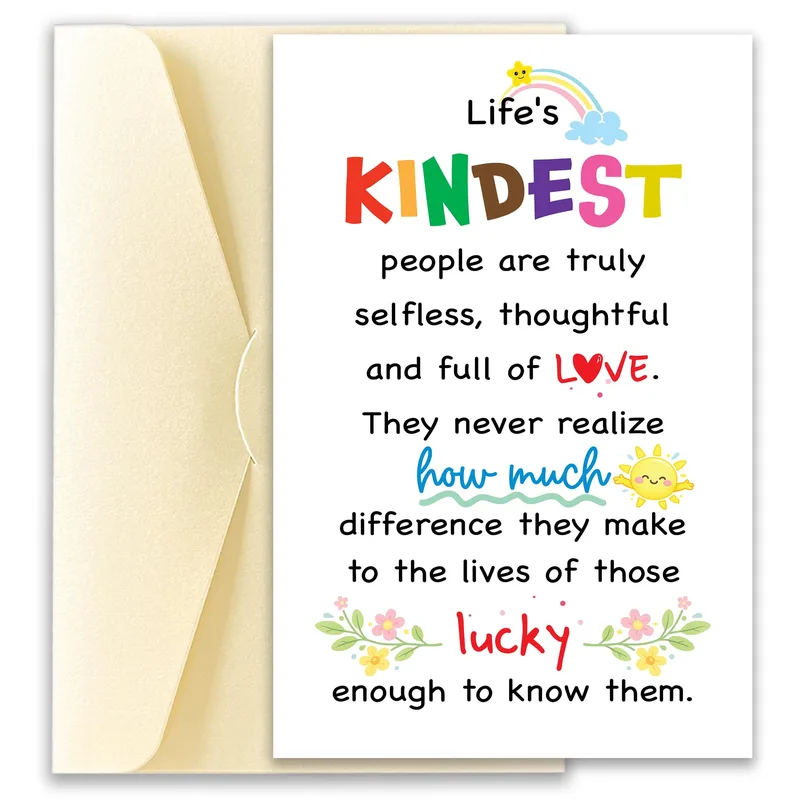 Kindest Person Card: a warm thank you for the good ones