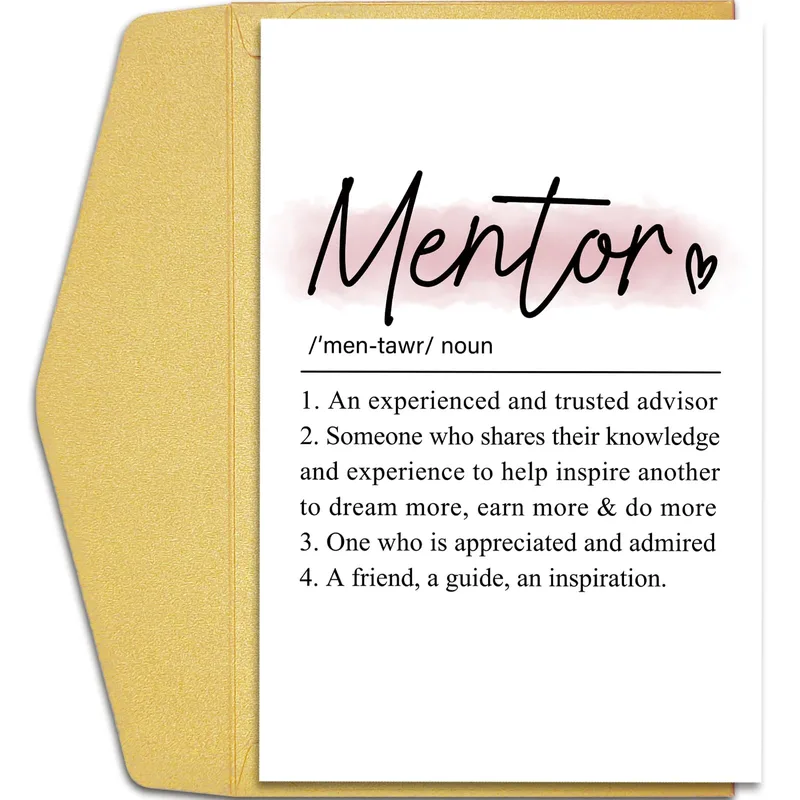 Mentor Definition Card for the People Who Guide You