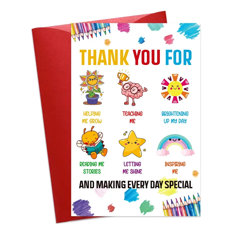 Thank You for Making Card for Teachers and Helpers