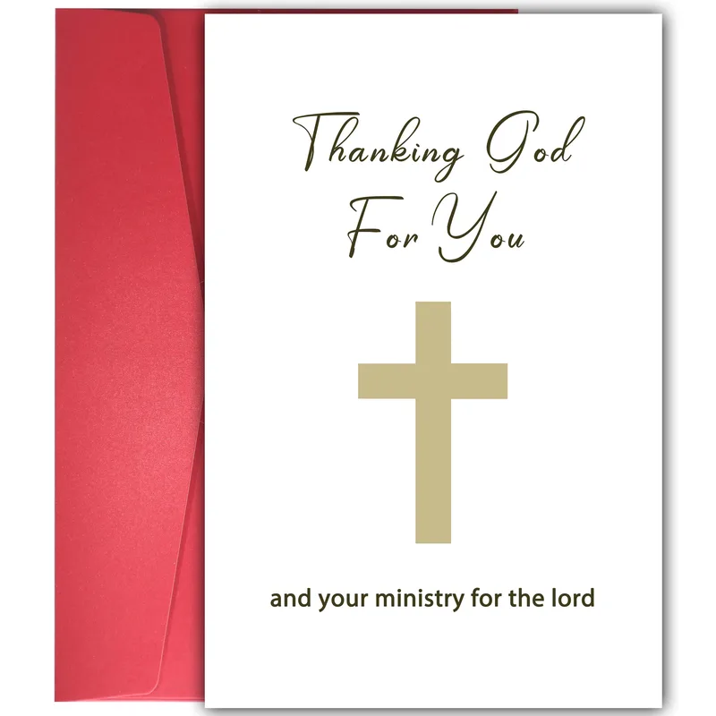 Thanking God Card for Those Who Serve in Ministry