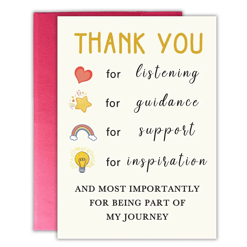 Thank You for Being Part Card: Four Reasons, One Heart