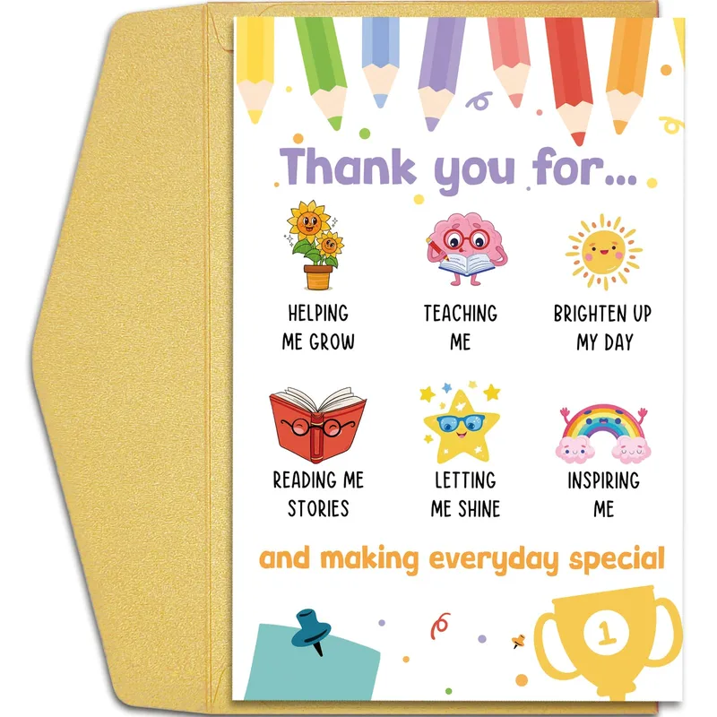 Thank You for Making Everyday Special Card for Teachers