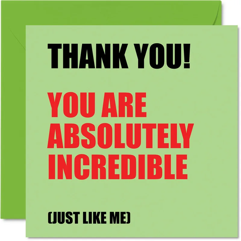 Thank You Incredible Card: A Cheeky Thank You With Attitude