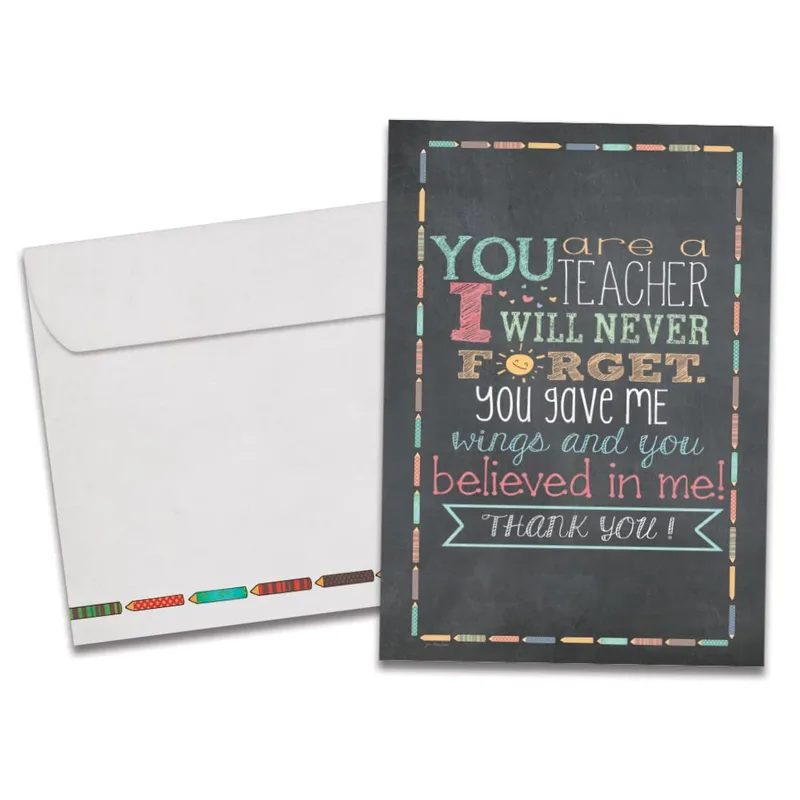 You are a Teacher Card: A Chalkboard Thank You for Teachers
