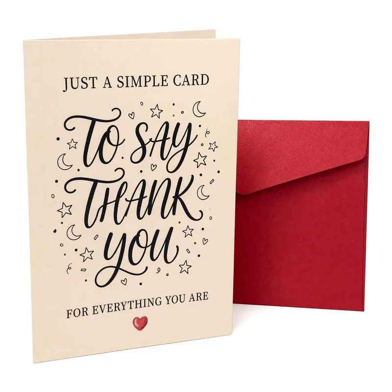 Just A Simple Card for Your Thank You Moments