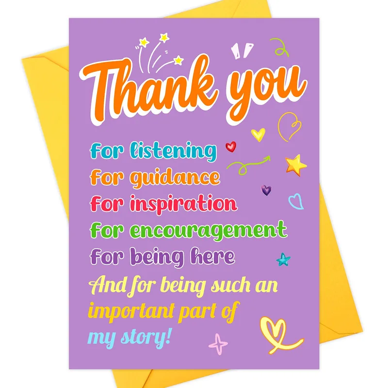 Thanks for Guidance Card: A Bright Thank You