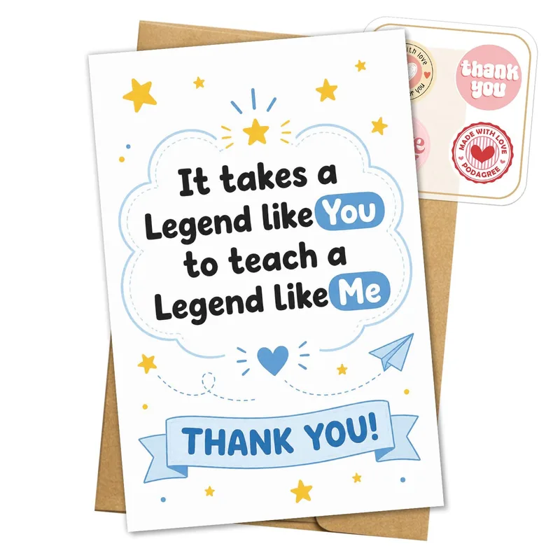 Legend Teacher Card: A Thank You With a Wink