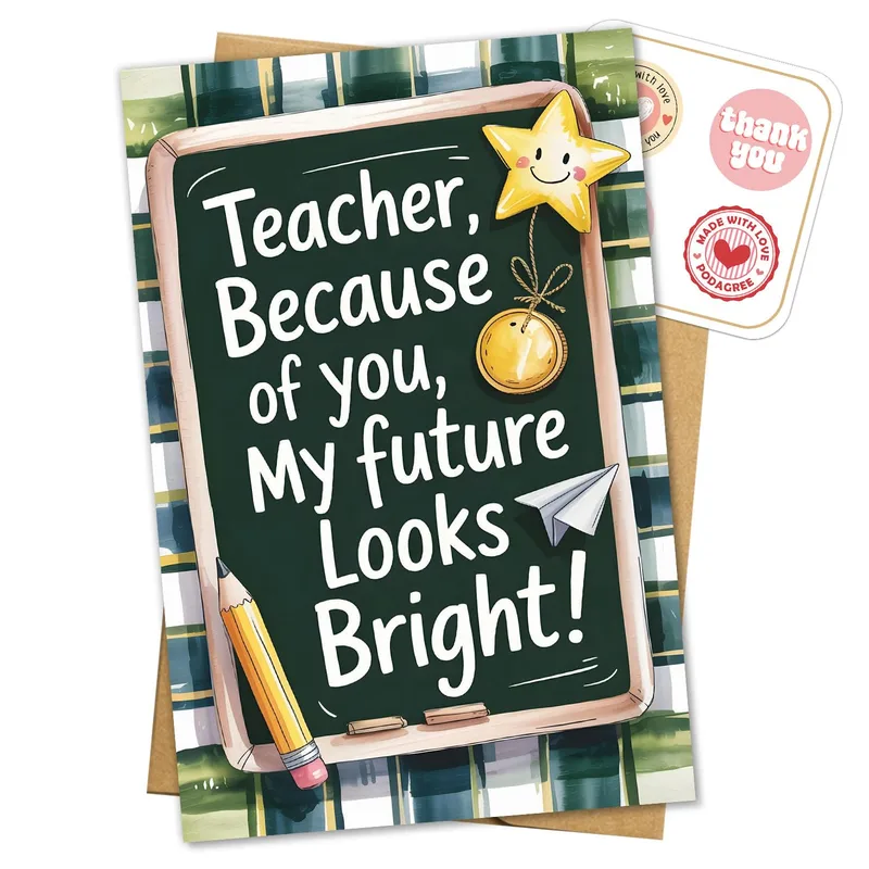 Future Looks Bright Card for Teachers Who Shaped You