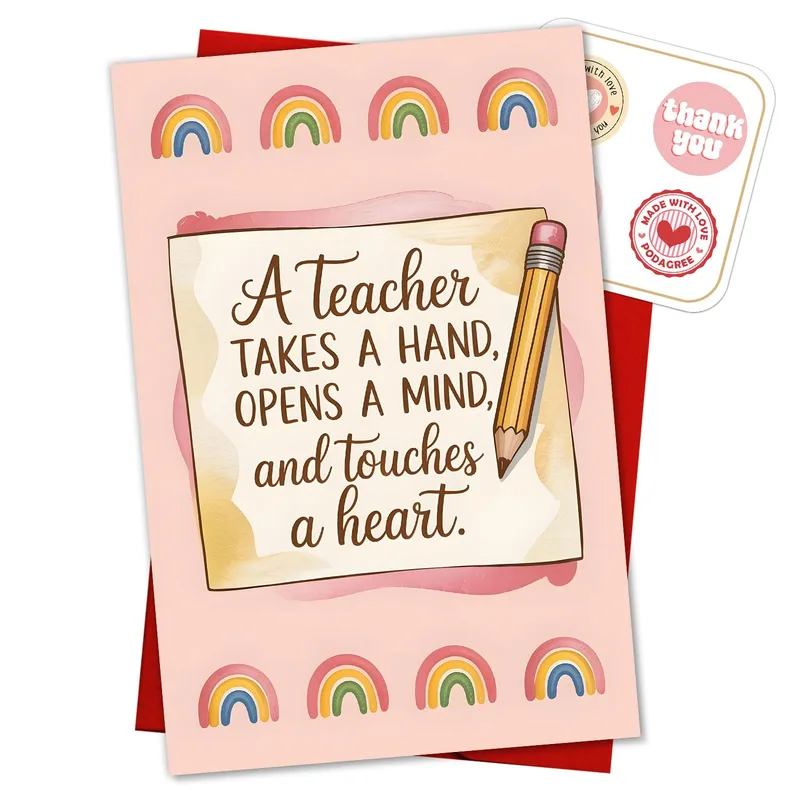 Retiring Teacher Card: A Quiet Thank You for Years of Care