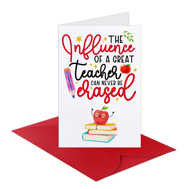 The Influence of a Great Card for Teachers Who Leave a Mark
