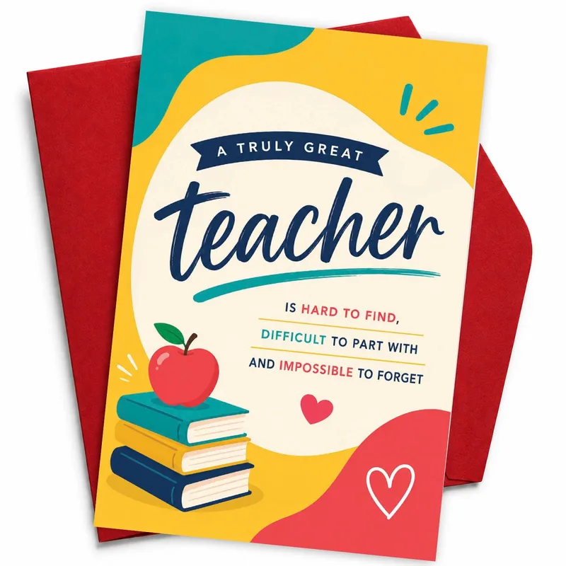 A Truly Great Card for Teachers Who Shaped You